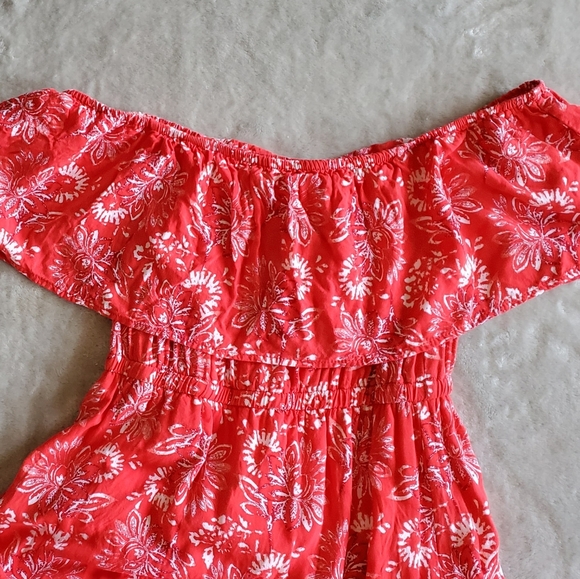 Flying Tomato Maxi Dress Off-Shoulder Ruffles Rayo - Picture 9 of 11